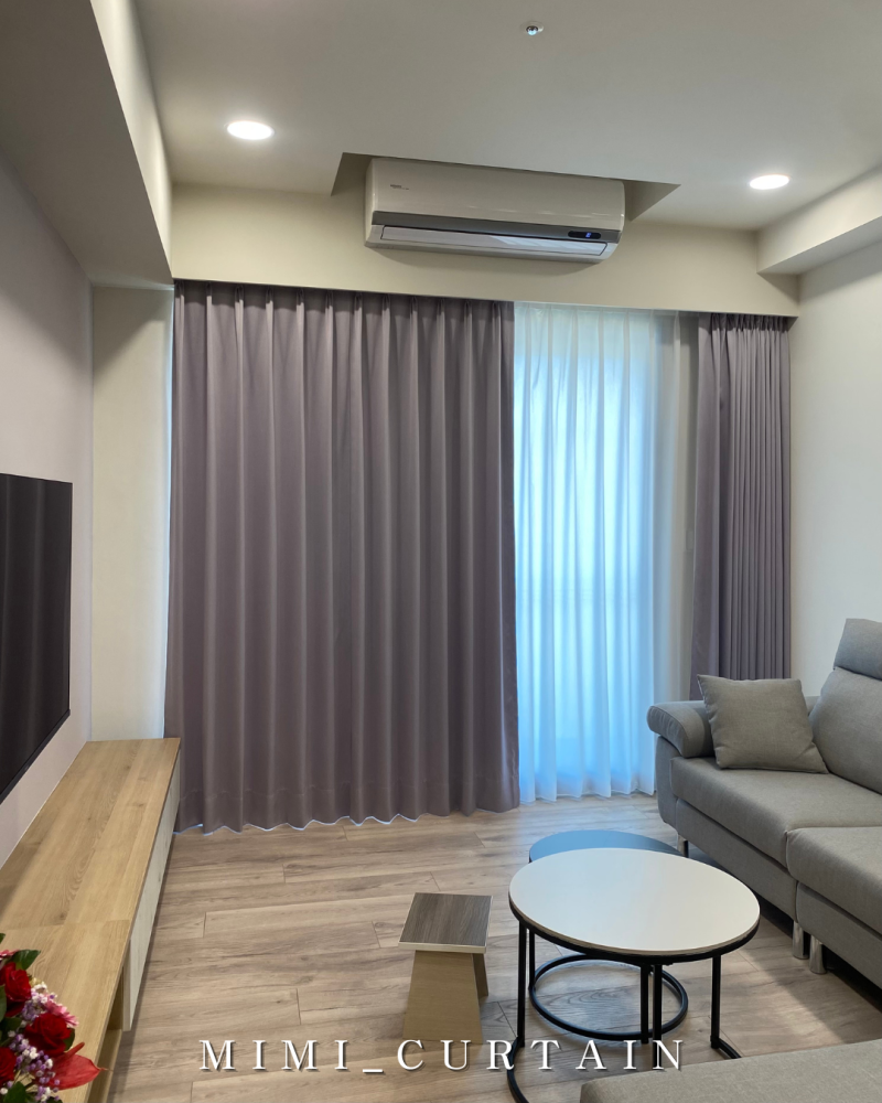 鉅虹深CASA14J客廳一布一紗