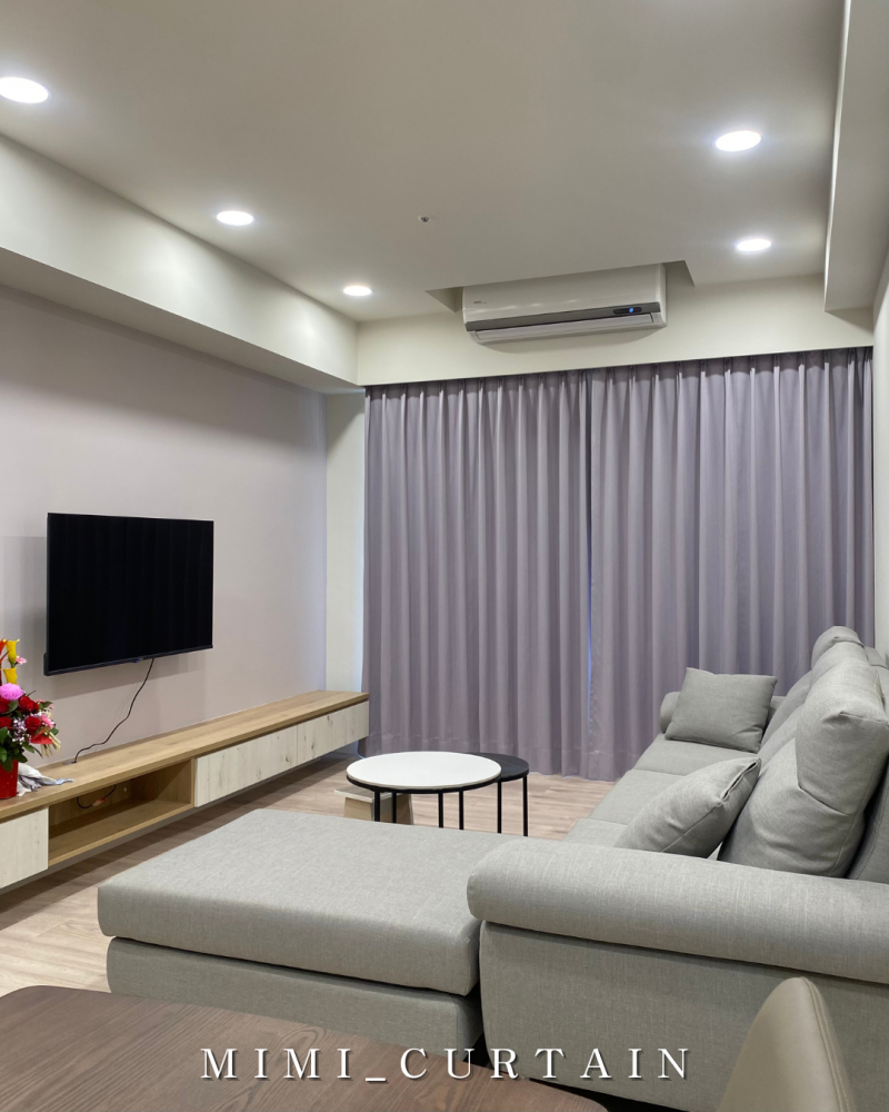 鉅虹深CASA14J客廳一布一紗(2)