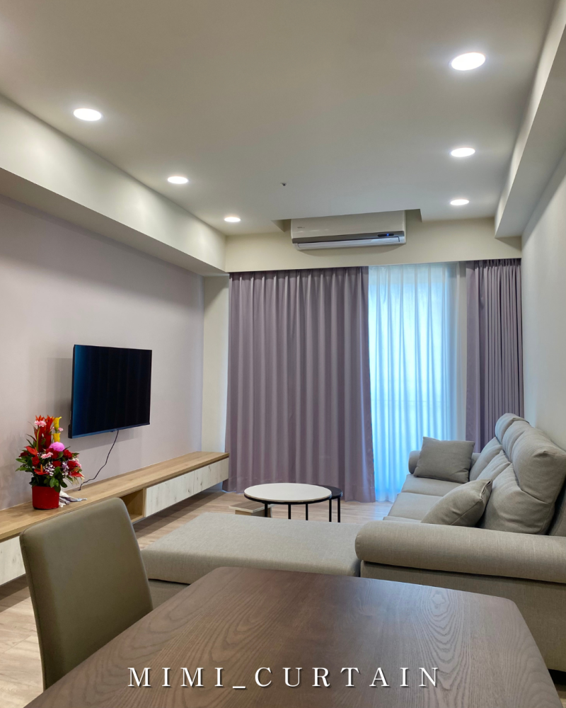 鉅虹深CASA14J客廳一布一紗(3)