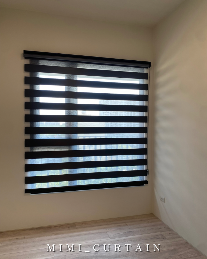 鉅虹深CASA_3B次臥黑色調光簾